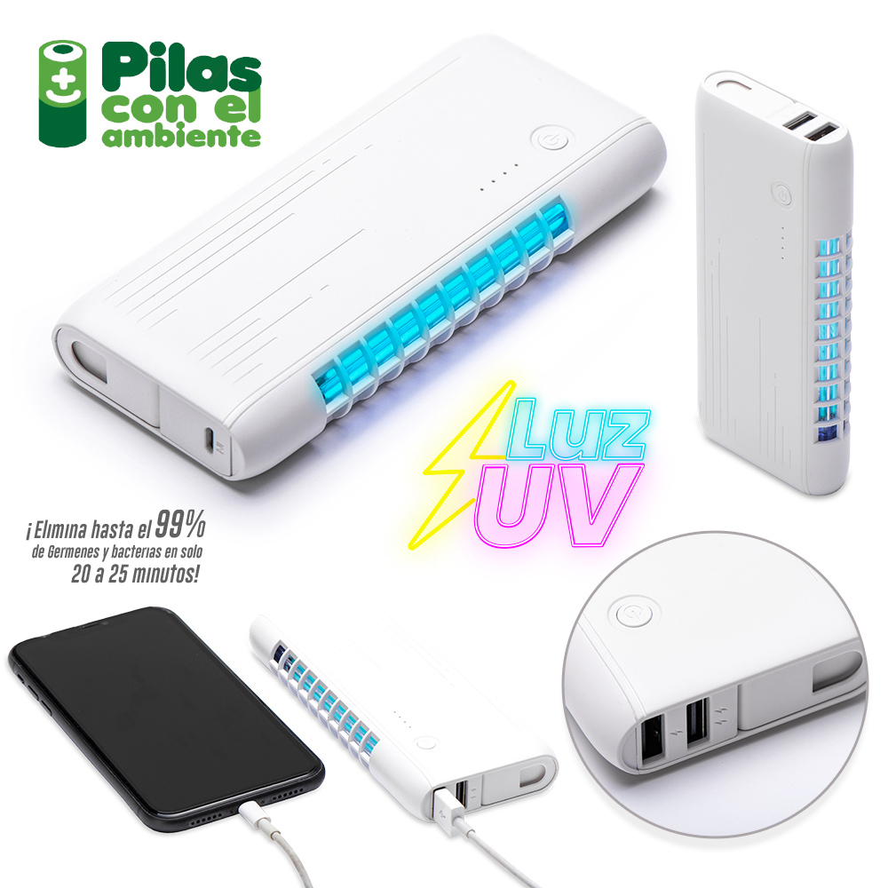 Pila Recargable con Luz UV 6000mAh