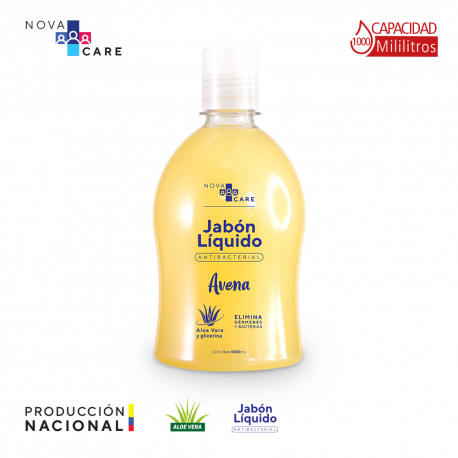 JABÓN LÍQUIDO ANTIBACTERIAL AVENA 1000 ML